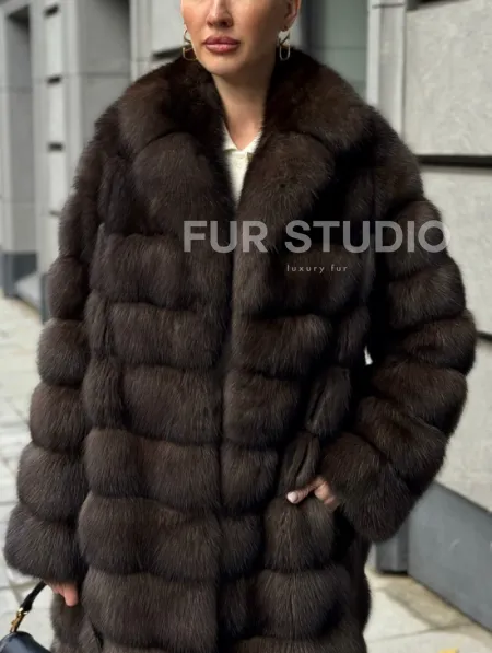 Шуба из соболиного меха - фото 2