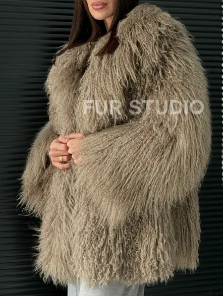 Полушубок из ламы - фото 2