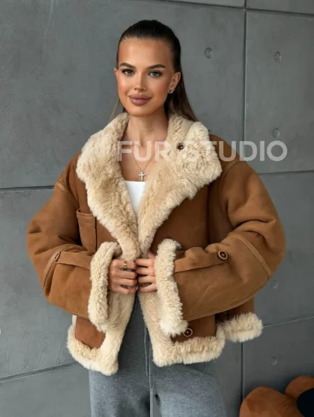 Дубленка - куртка двухсторонняя - фото 10