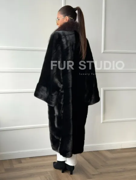 Норковая шуба пальто стиль 