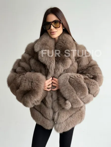 Шуба из меха финского песца - фото 7