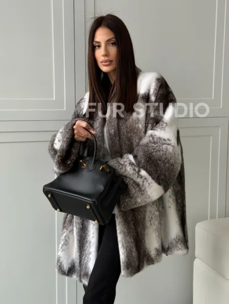 Натуральная шуба из норки крестовки Premium - фото 10