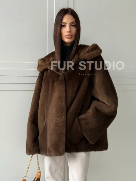 Автоледи с капюшоном из норки KOPENHAGEN FUR - фото 10