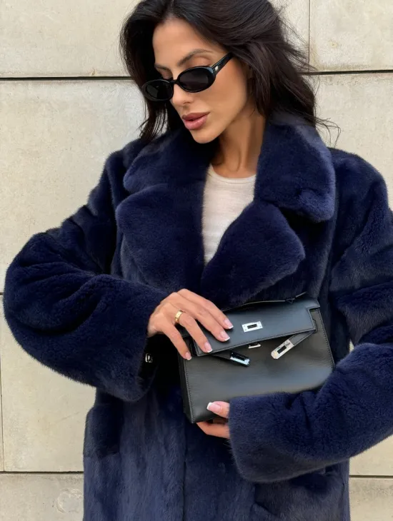 Норковая шуба цельный мех Saga furs - фото 4