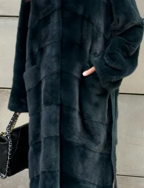 Шуба из аукционной норки NAFA с капюшоном - фото 3