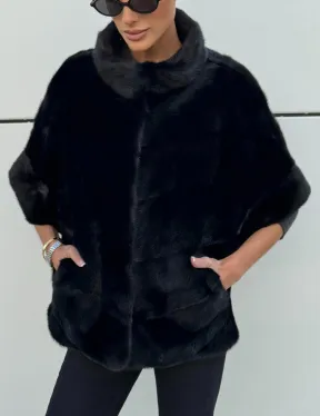 Курточка-жилет трансформер из меха норки с капюшоном - фото 2