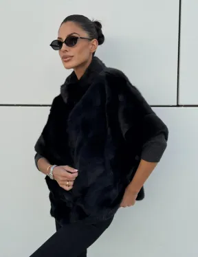 Курточка-жилет трансформер из меха норки с капюшоном - фото 10