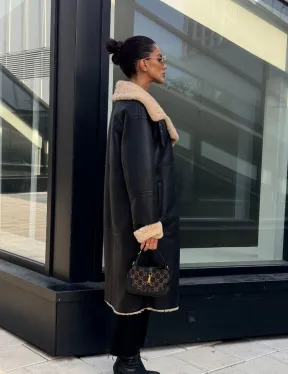 Женская натуральная дубленка из кожи силка - фото 9