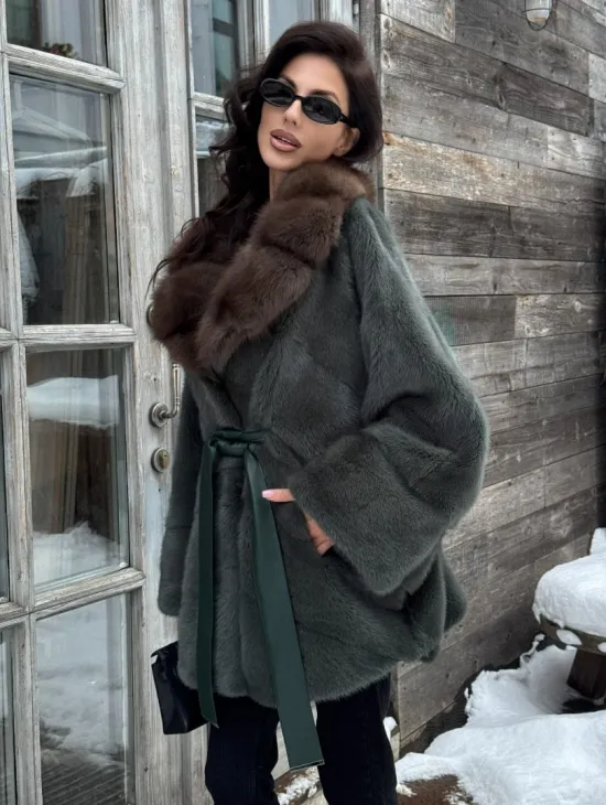 Норковый полушубок 