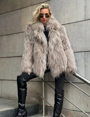 Полушубок из енота с английским воротником - фото 4
