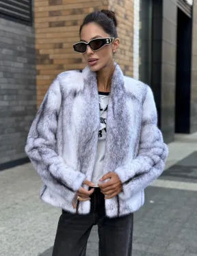 Меховая куртка из норковой крестовки - фото 3