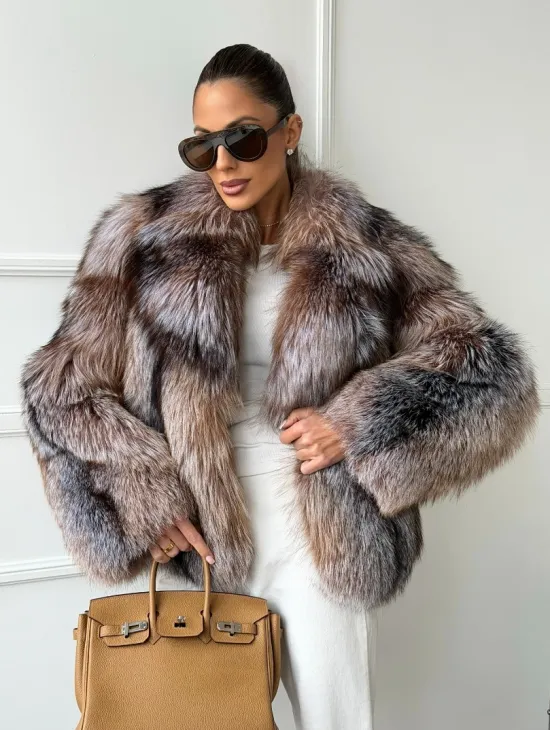 Полушубок из чернобурки - фото 6