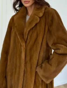 Шуба норковая золотая - фото 2