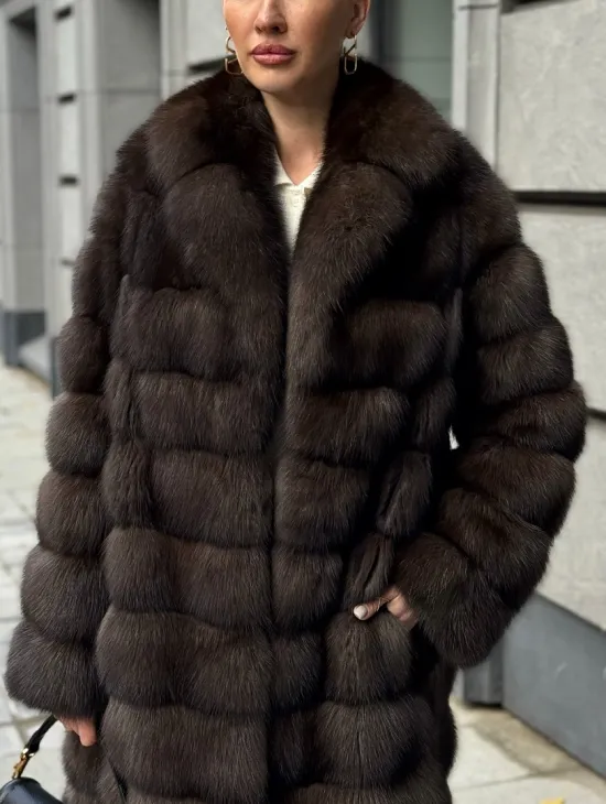 Шуба из соболиного меха - фото 2