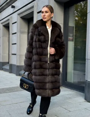 Шуба из соболиного меха - фото 13