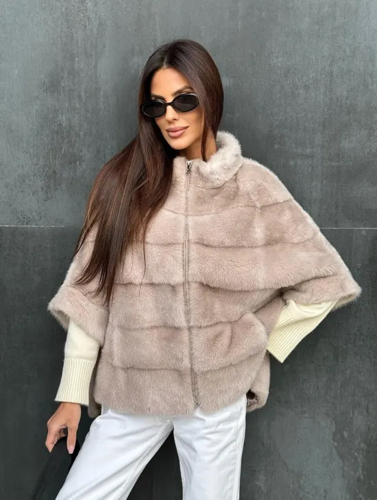 Кофта на молнии из меха норки - фото 6