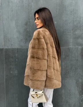 Полушубок норковый - фото 8