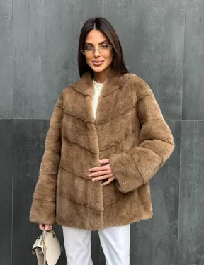 Полушубок норковый - фото 7