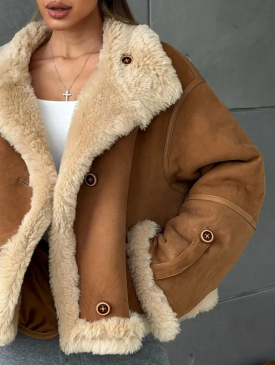 Дубленка - куртка двухсторонняя - фото 4