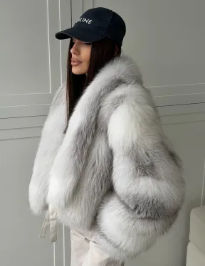 Шуба кроп-топ из лисы finnish cross fox - фото 7