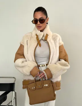 Комбинированная дубленка из норки и овчины - фото 9