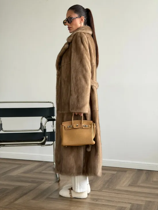 Шуба норковая классика - пастель - фото 6