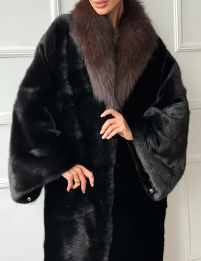 Норковая шуба пальто стиль 