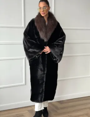 Норковая шуба пальто стиль 