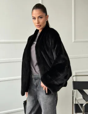 Полушубок норковый SAGA FURS - style oversize - фото 6