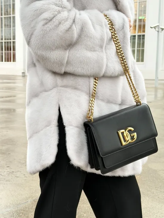 Белая норковая шуба с капюшоном - автоледи - фото 3