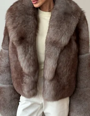 Короткая шуба из финского песца - фото 2