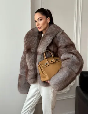 Короткая шуба из финского песца - фото 8