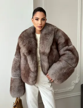 Короткая шуба из финского песца - фото 9