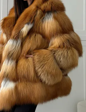 Шуба из натурального меха - лиса огнёвка - фото 3