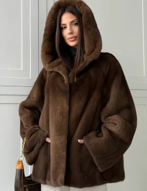 Автоледи с капюшоном из норки KOPENHAGEN FUR - фото 3