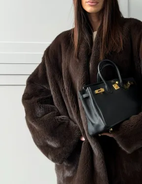 Куртка из норки с V - образным воротом - фото 1