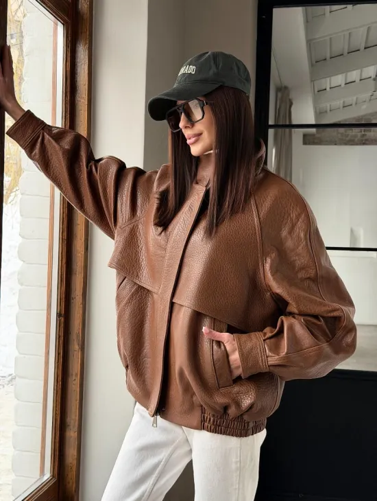 Стильная кожаная куртка - фото 21