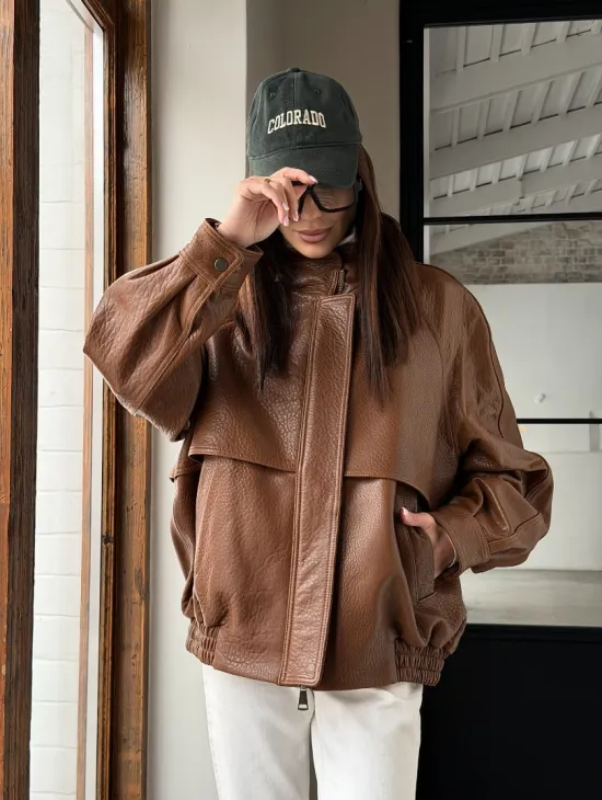 Стильная кожаная куртка - фото 20