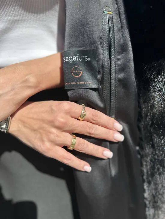 Шуба из аукционного меха норки SAGA FURS - фото 5